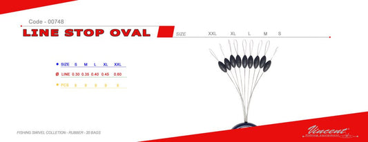 Vincent Line oval stop-stopper silicone calibrati