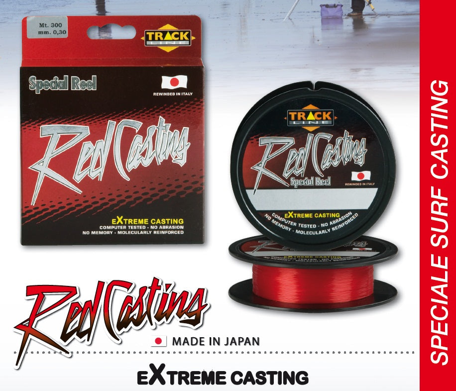 Nylon TrackLine Red Casting 300mt