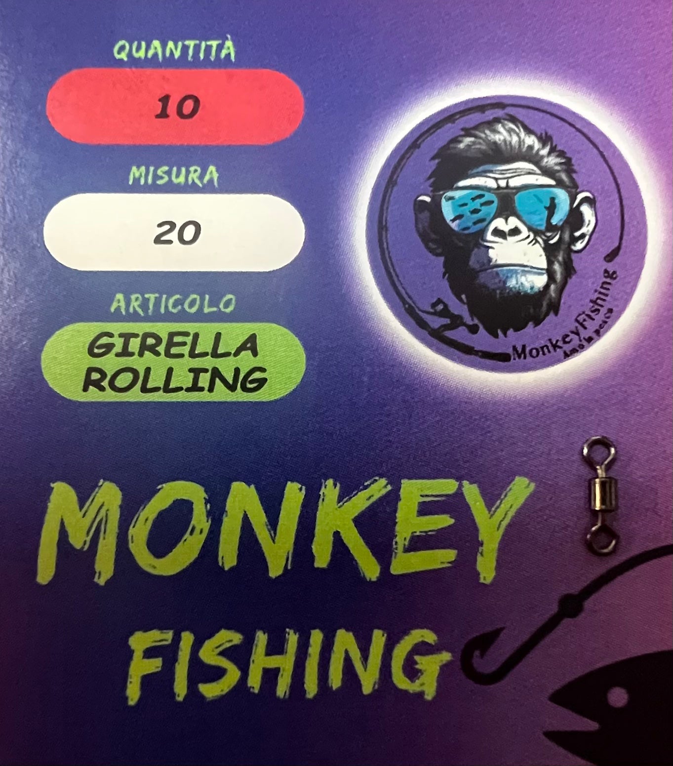 MonkeyFishing Girelle Rolling Tecnica  conf. da 12 e 50 pz