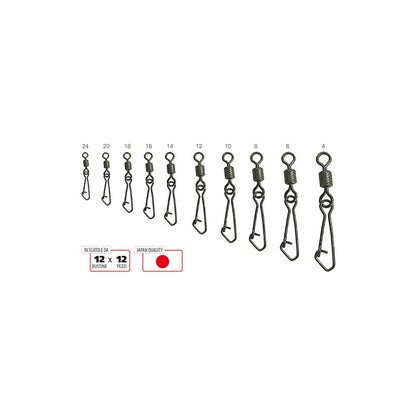 Jaguar Girella Rolling con Moschettone – Snap Swivel ad Alta Resistenza
