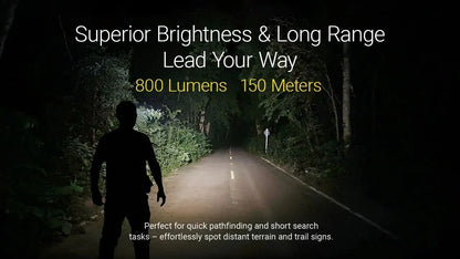 Nitecore HA27 UHE – Lampada Frontale LED Ricaricabile 800 Lumen