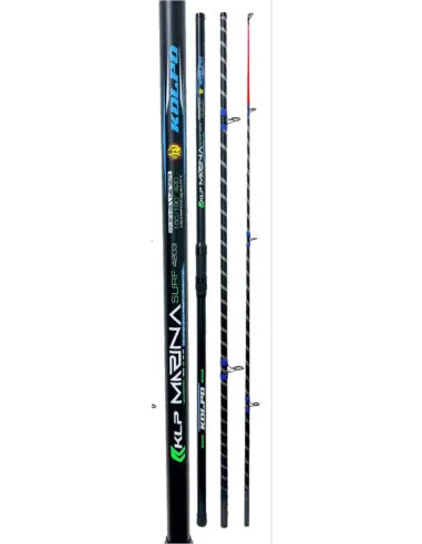 Kolpo Marina 4,20 m 100-180 g – Canna Surfcasting 3 Sezioni Carbonio Anelli K-SIC