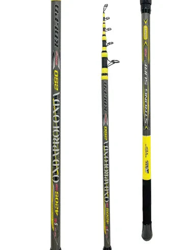 Kolpo Ondaprofonda 4,20 m 250 g – Canna Surfcasting Telescopica in Carbonio Vetta Ibrida