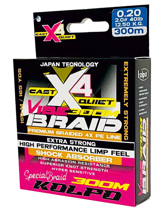 Kolpo Vibe Braid X4 150 mt Multicolor